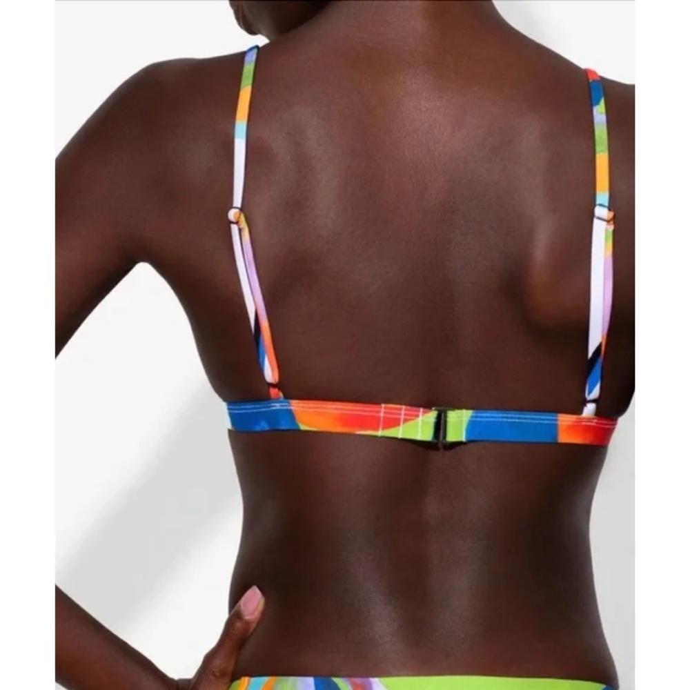 Mara Hoffman Alegasi-Print Astrid Triangle Bikini Top - Picture 3 of 8